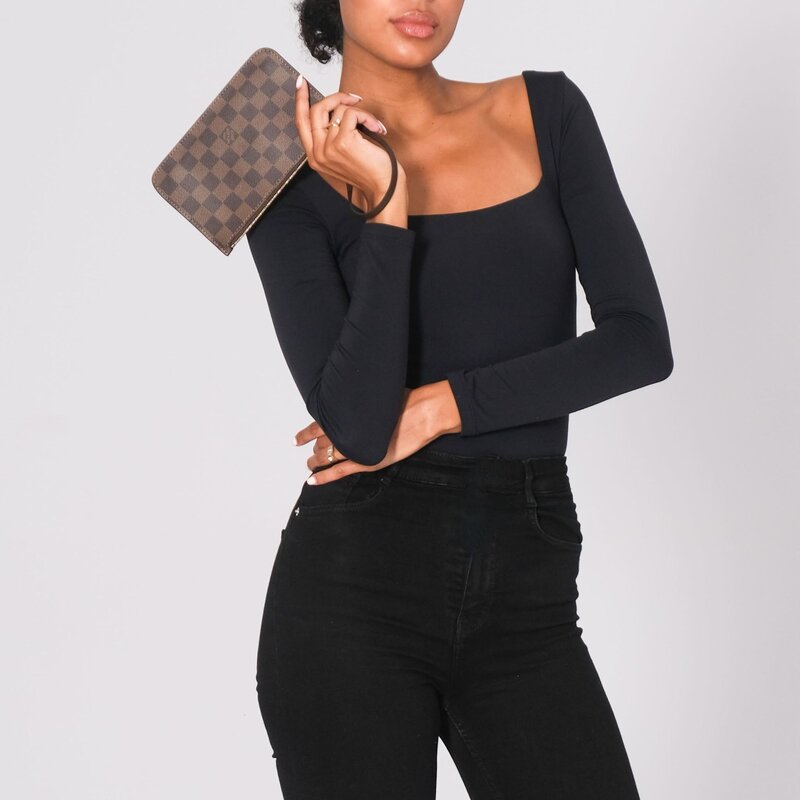 LOUIS VUITTON LOUIS VUITTON DAMIER EBENE NEVERFULL PM POCHETTE