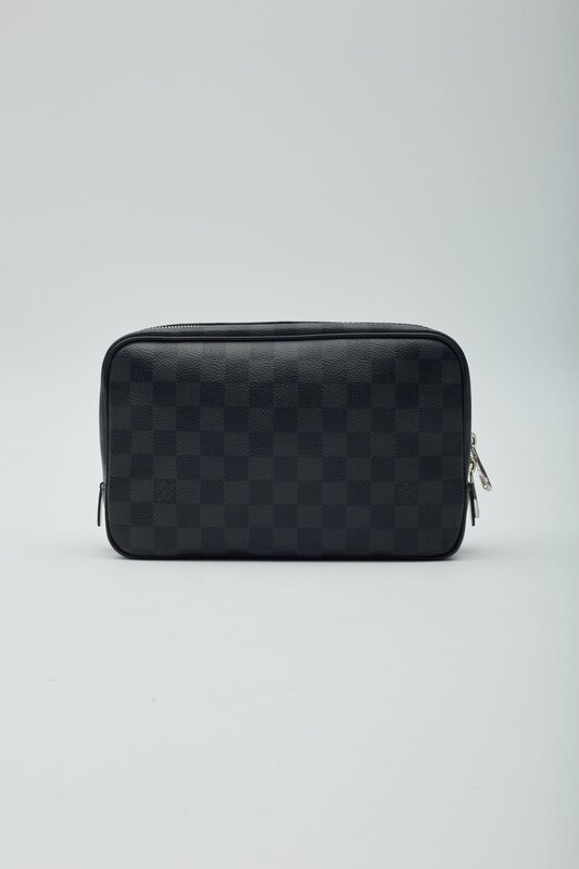 LOUIS VUITTON DAMIER GRAPHITE TOILET POUCH GM COSMETIC BAG