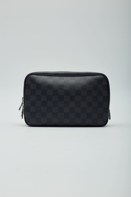 LOUIS VUITTON DAMIER GRAPHITE TOILET POUCH GM COSMETIC BAG