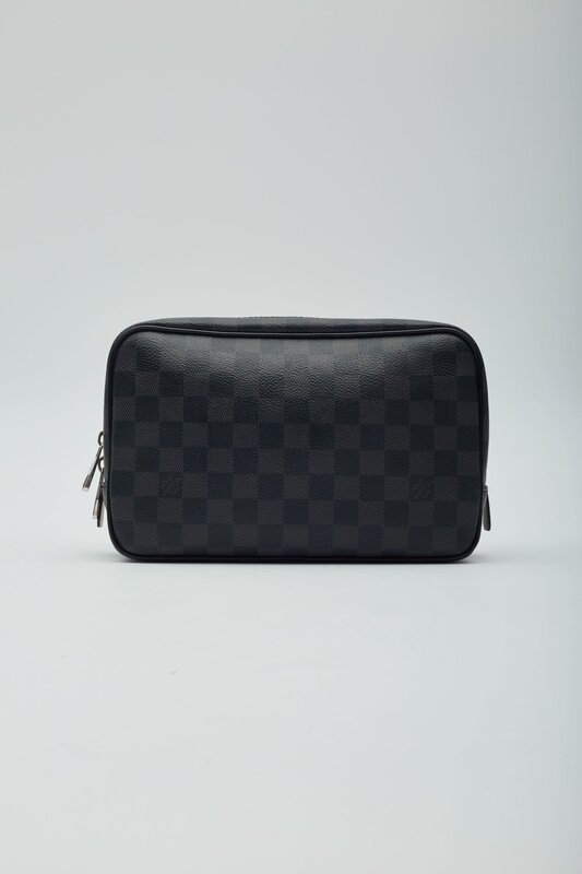 LOUIS VUITTON LOUIS VUITTON DAMIER GRAPHITE TOILET POUCH GM COSMETIC BAG