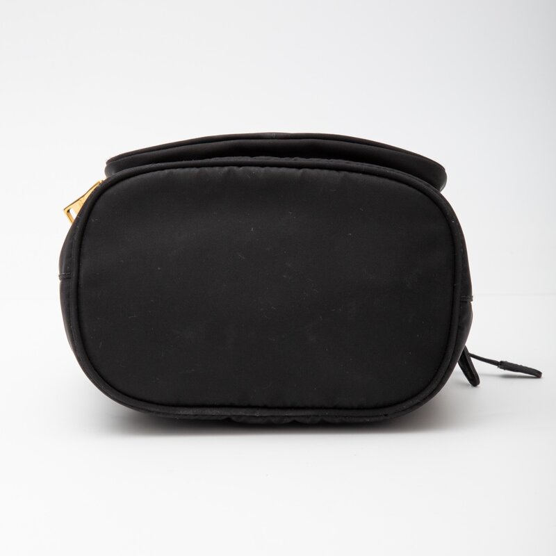 PRADA RE-NYLON BLACK BUCKET DUET SHOULDER BAG