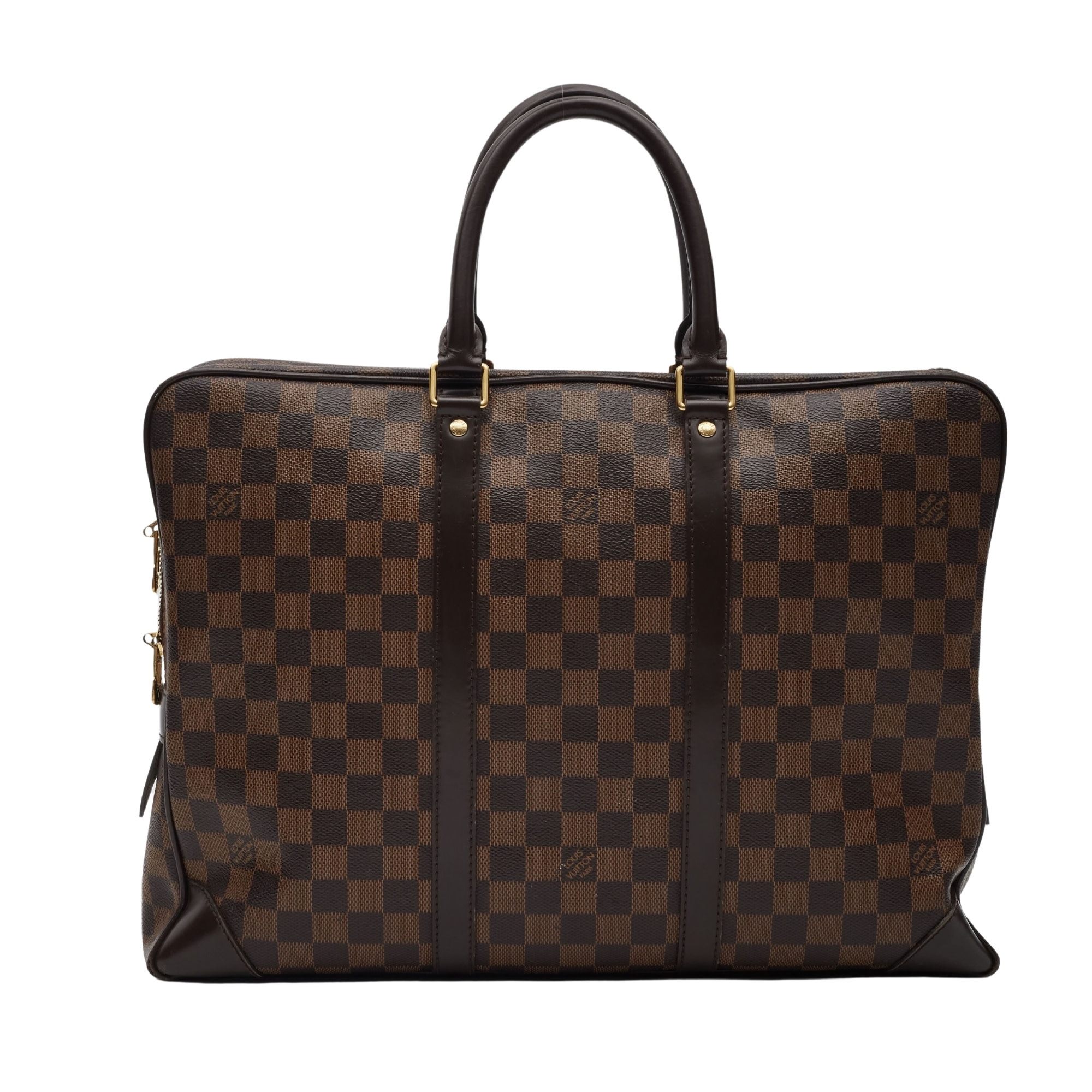 LOUIS VUITTON DAMIER EBENE PORTE-DOCUMENTS VOYAGE PM BRIEFCASE BAG