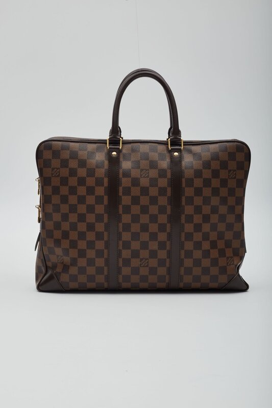 LOUIS VUITTON DAMIER EBENE PORTE-DOCUMENTS VOYAGE PM BRIEFCASE BAG