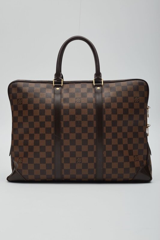 LOUIS VUITTON DAMIER EBENE PORTE-DOCUMENTS VOYAGE PM BRIEFCASE BAG