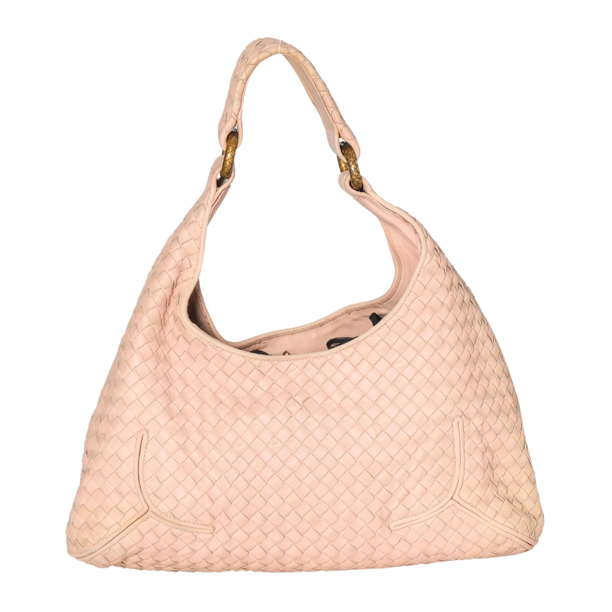 NUDE INTRECCIATO LEATHER HOBO BAG CRTBLNCHSHP