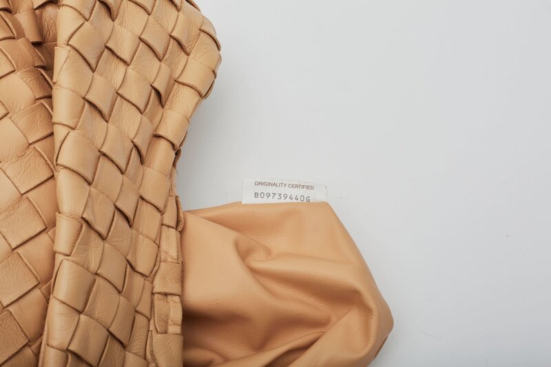 BOTTEGA VENETA INTRECCIATO LEATHER NUDE JODIE SMALL