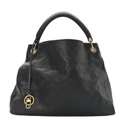 LOUIS VUITTON LOUIS VUITTON BLACK EMPREINTE LEATHER ARTSY MM HOBO BAG