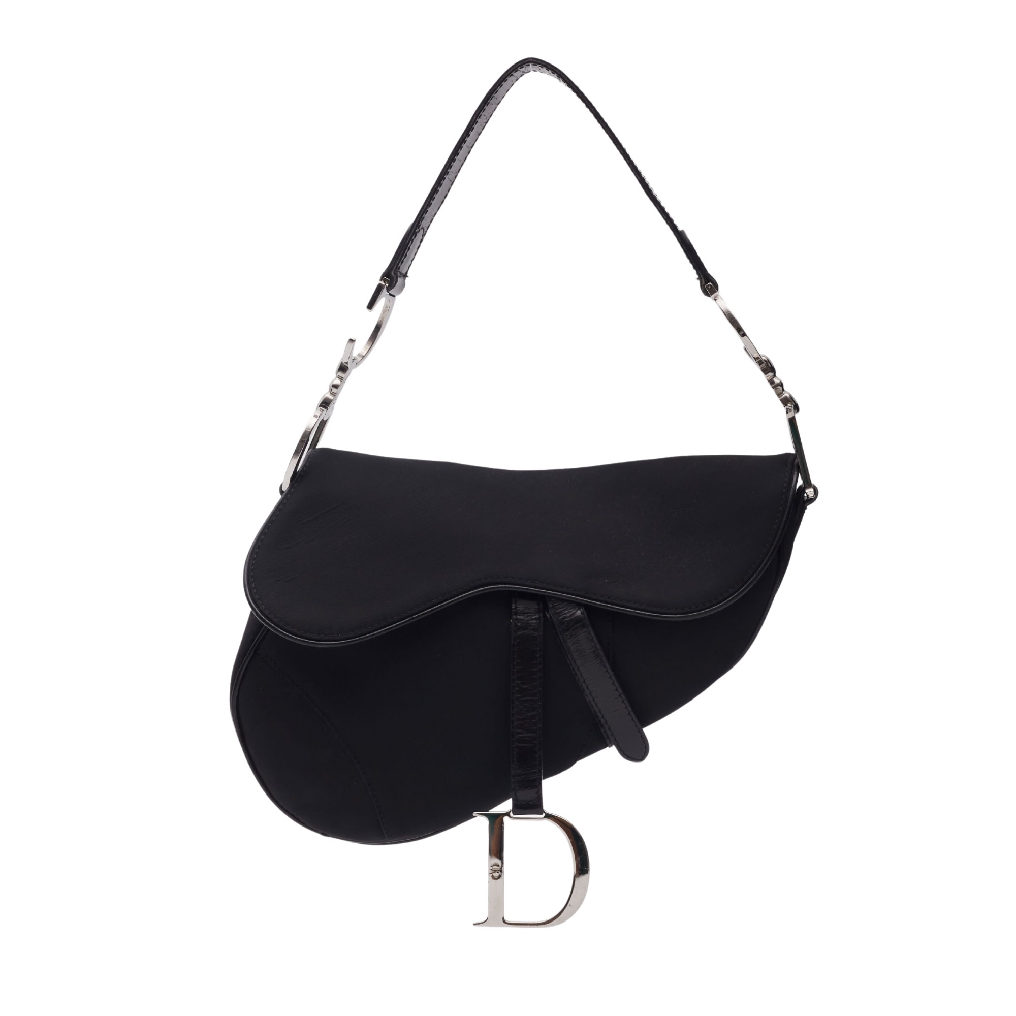 Dior white saddle bag online