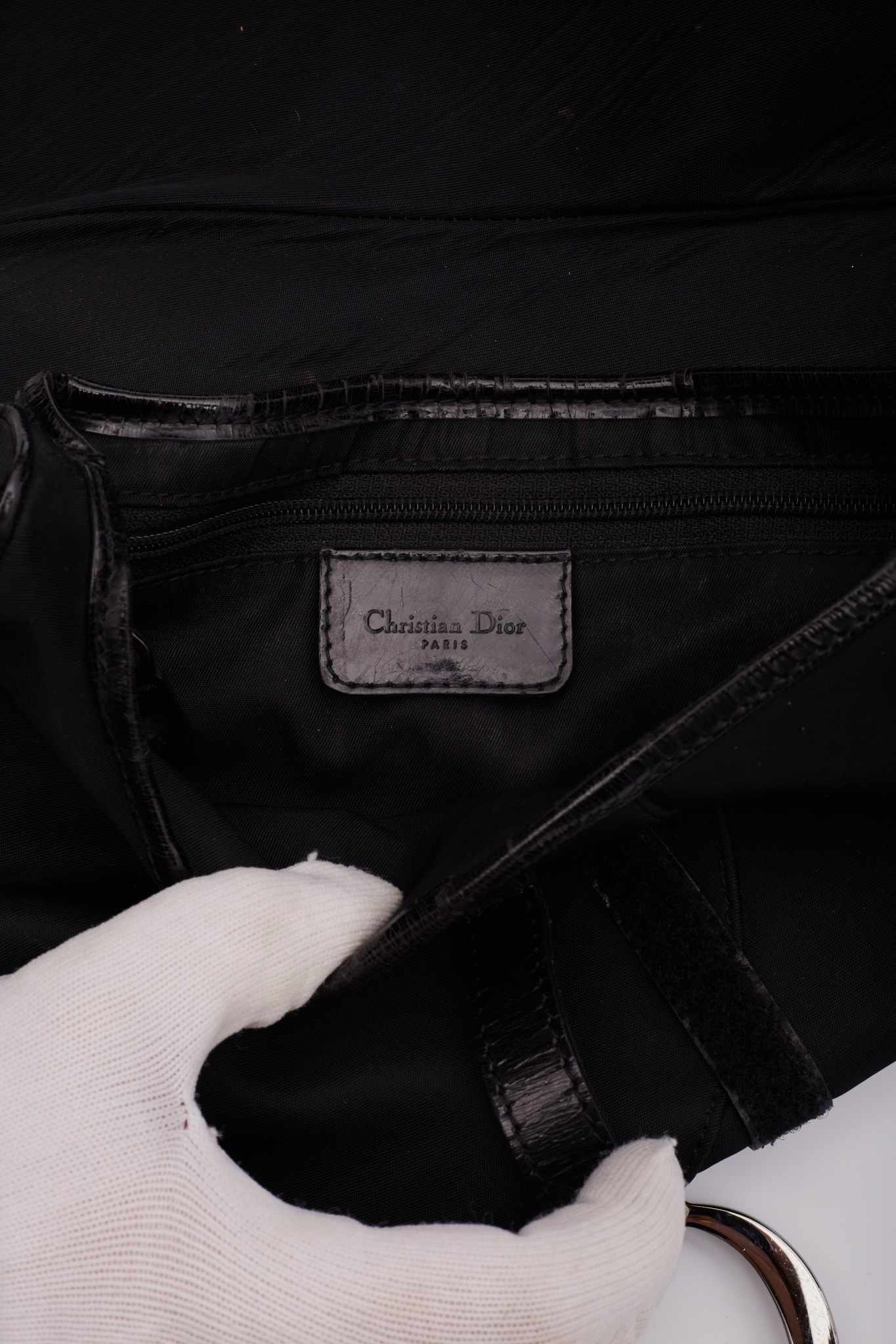 BLACK NYLON SADDLE BAG CRTBLNCHSHP