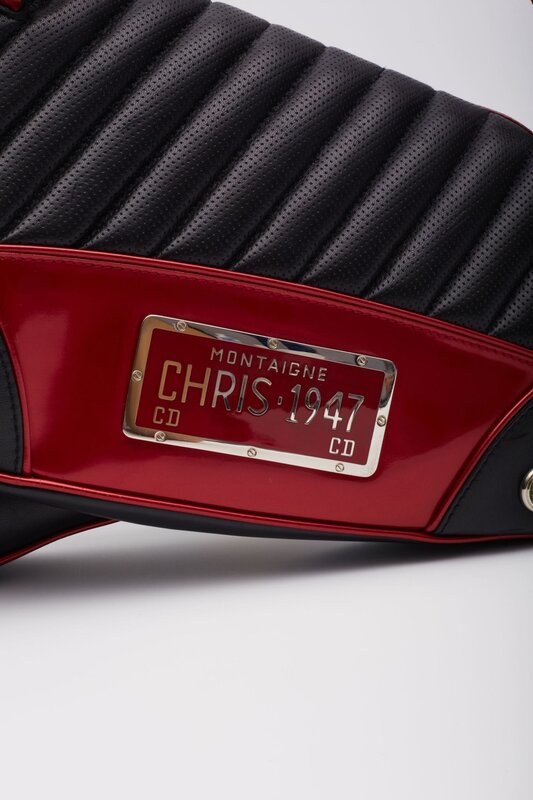 CHRISTIAN DIOR TRAILER TRASH CADILLAC CAR SADDLE BAG BLACK RED