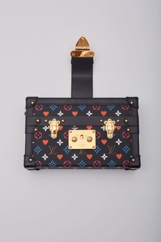 LOUIS VUITTON GAME ON PETITE MALLE BLACK BAG