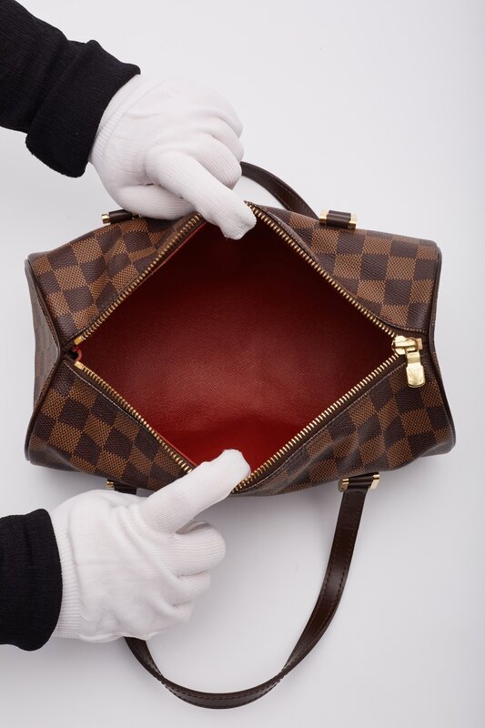 LOUIS VUITTON DAMIER EBENE PAPILLON 30 SHOULDER BAG