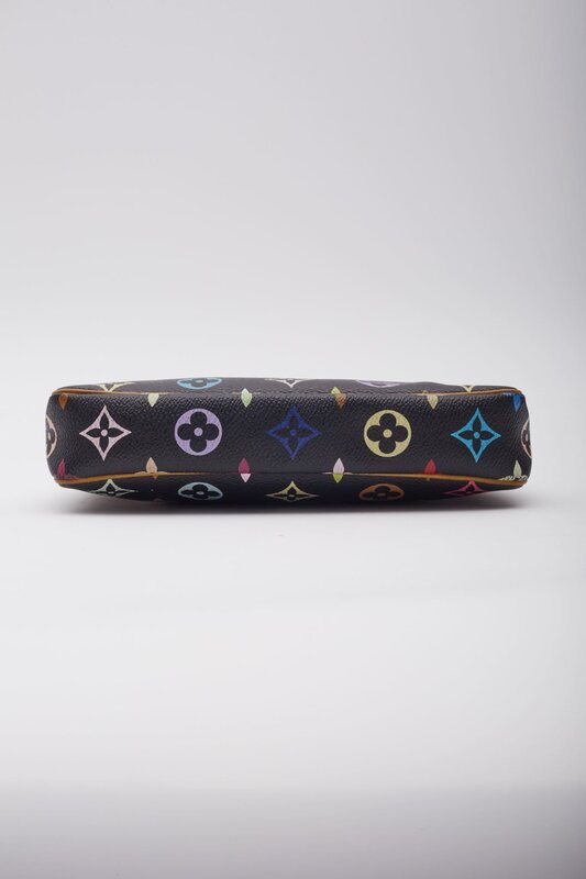 LOUIS VUITTON LOUIS VUITTON MURAKAMI MONOGRAM MULTICOLOR POCHETTE ACCESSORIES BLACK