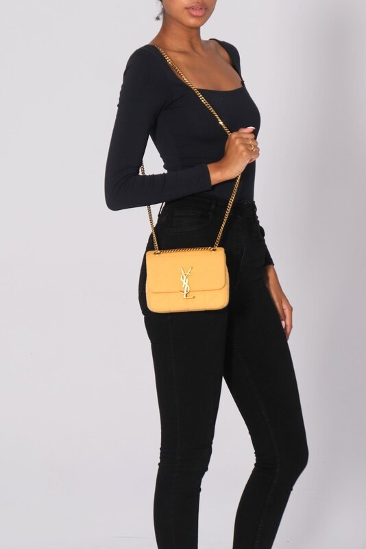 SAINT LAURENT SAINT LAURENT YELLOW JERSEY JAMIE BAG MINI