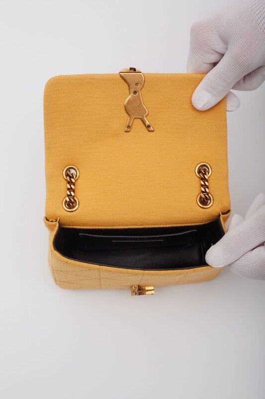 SAINT LAURENT SAINT LAURENT YELLOW JERSEY JAMIE BAG MINI
