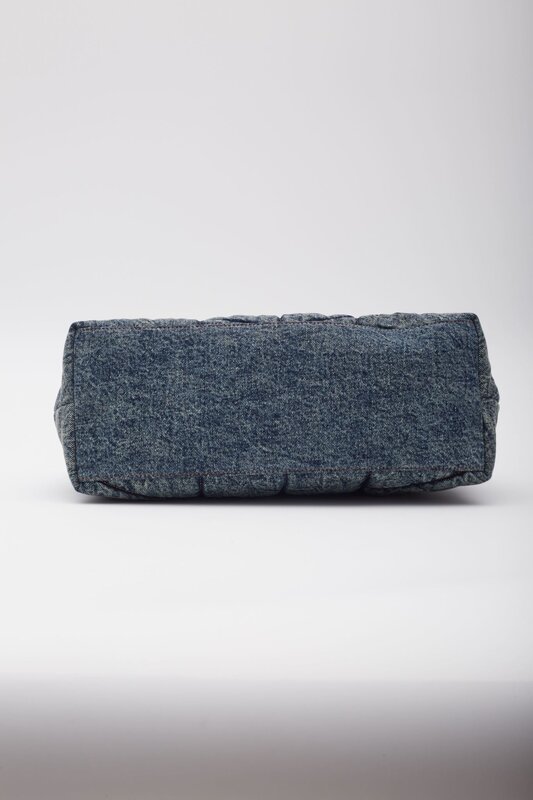 SAINT LAURENT SAINT LAURENT DENIM LOULOU PUFFER SHOULDER BAG MEDIUM