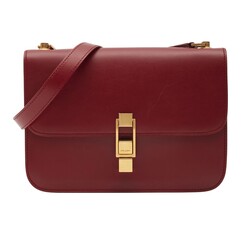 SAINT LAURENT SAINT LAURENT LEATHER RED OPYUM LE CARRE SHOULDER BAG