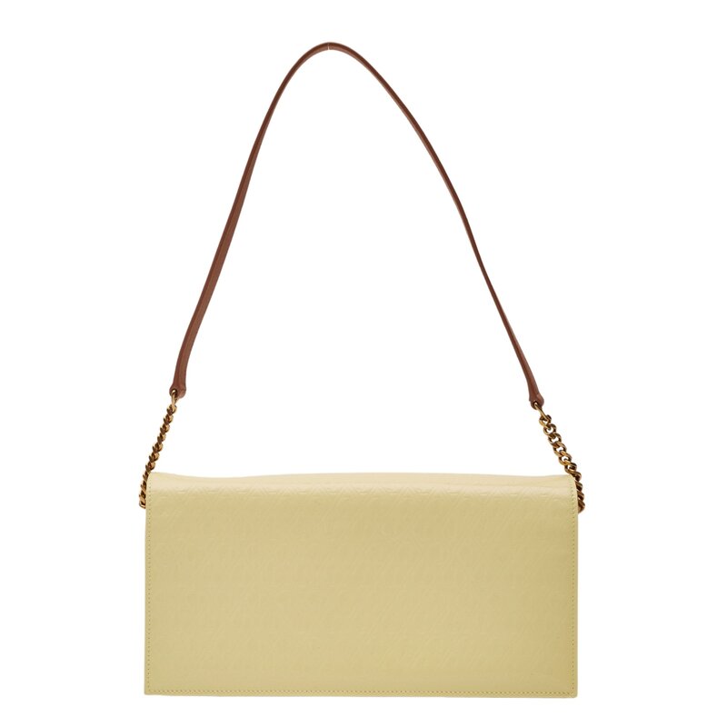 SAINT LAURENT SAINT LAURENT MONOGRAMME PATENT YELLOW KATE 99 LE SHOULDER BAG