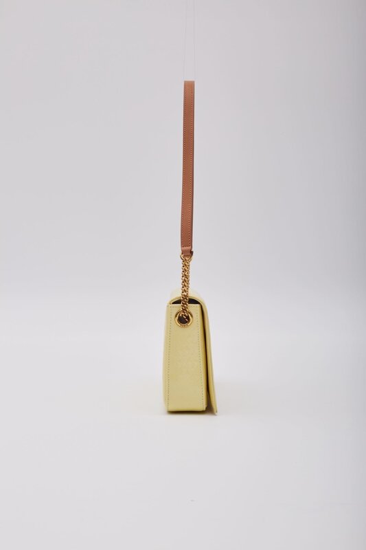 SAINT LAURENT SAINT LAURENT MONOGRAMME PATENT YELLOW KATE 99 LE SHOULDER BAG