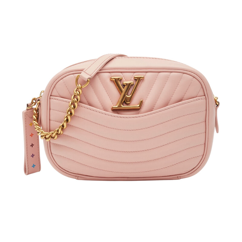 LOUIS VUITTON CALFSKIN NEW WAVE CAMERA BAG SMOOTHIE PINK