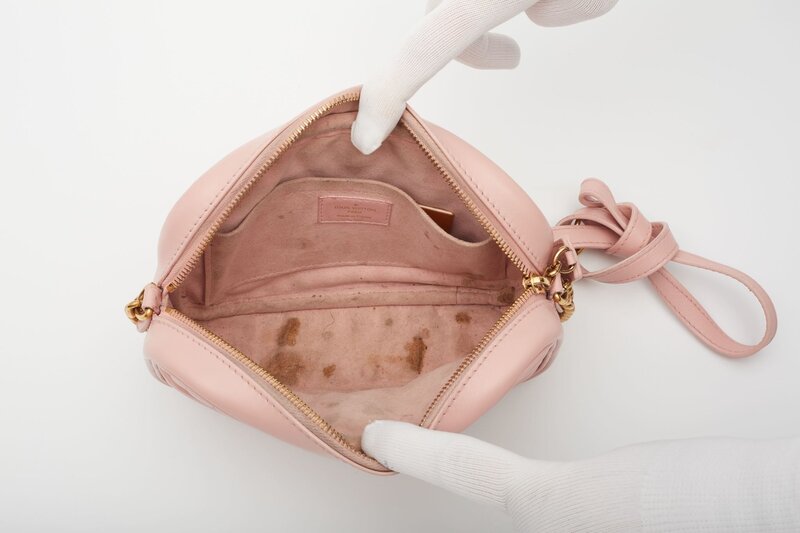 LOUIS VUITTON LOUIS VUITTON CALFSKIN NEW WAVE CAMERA BAG SMOOTHIE PINK