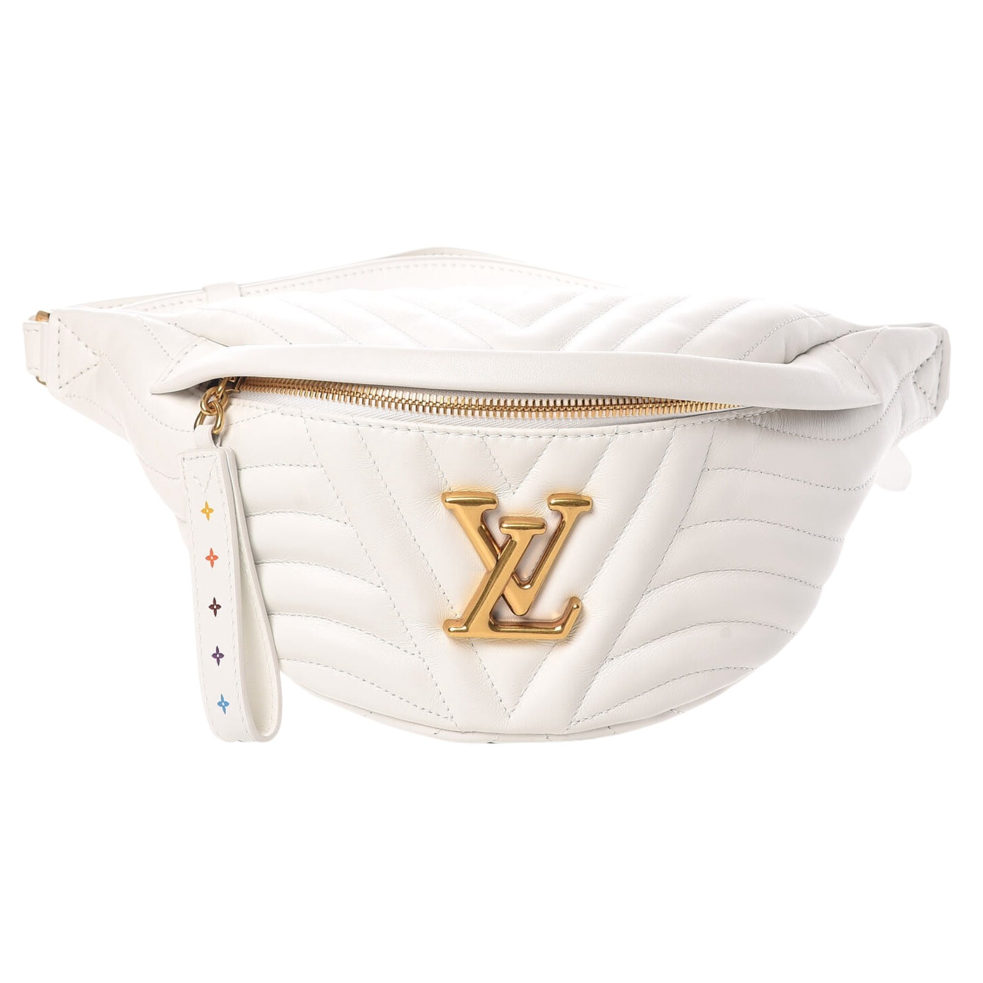 LOUIS VUITTON CALFSKIN SNOW NEW WAVE BUMBAG BELT BAG