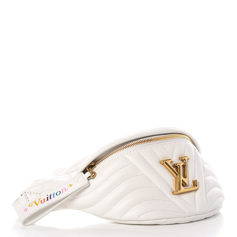 LOUIS VUITTON CALFSKIN SNOW NEW WAVE BUMBAG BELT BAG