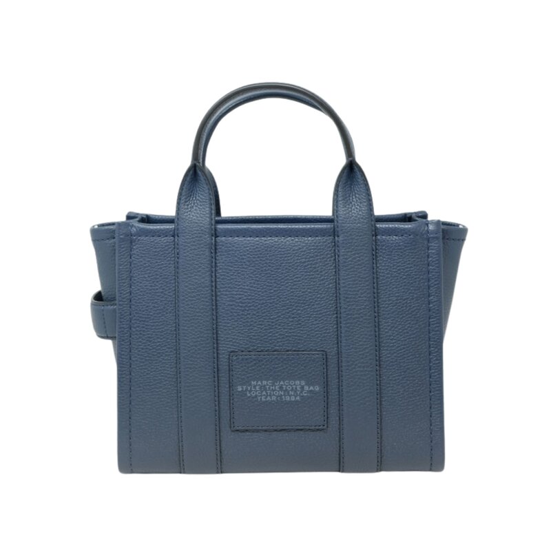 LEATHER BLUE SEA SMALL THE TOTE BAG