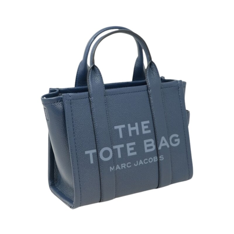 LEATHER BLUE SEA SMALL THE TOTE BAG