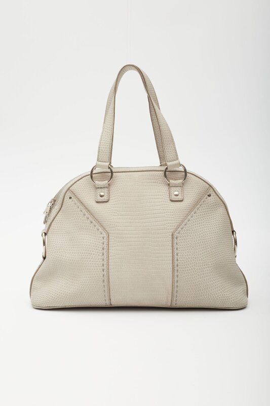 YVES SAINT LAURENT MUSE BAG LIZZARD TAUPE