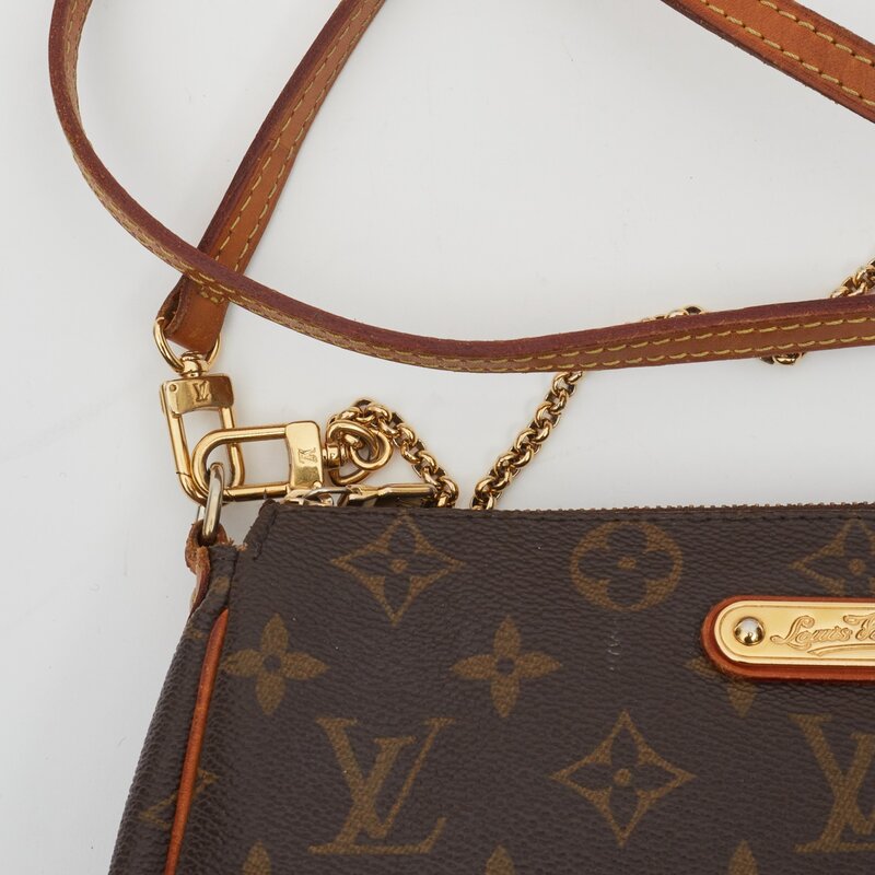 LOUIS VUITTON MONOGRAM EVA CLUTCH SHOULDER BAG