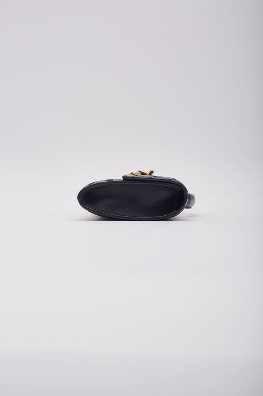 BOTTEGA VENETA BOTTEGA VENETA BLACK LEATHER ANDIAMO LONG CLUTCH BAG
