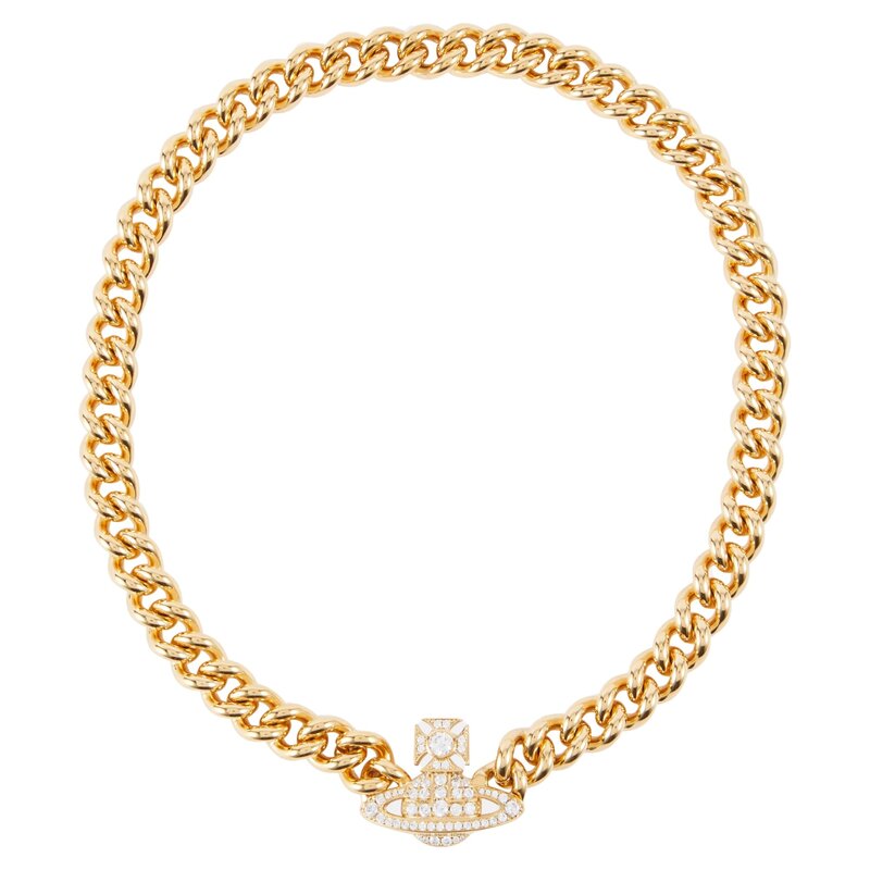 VIVIENNE WESTWOOD GRAZIELLA GOLD CHAIN CHOKER