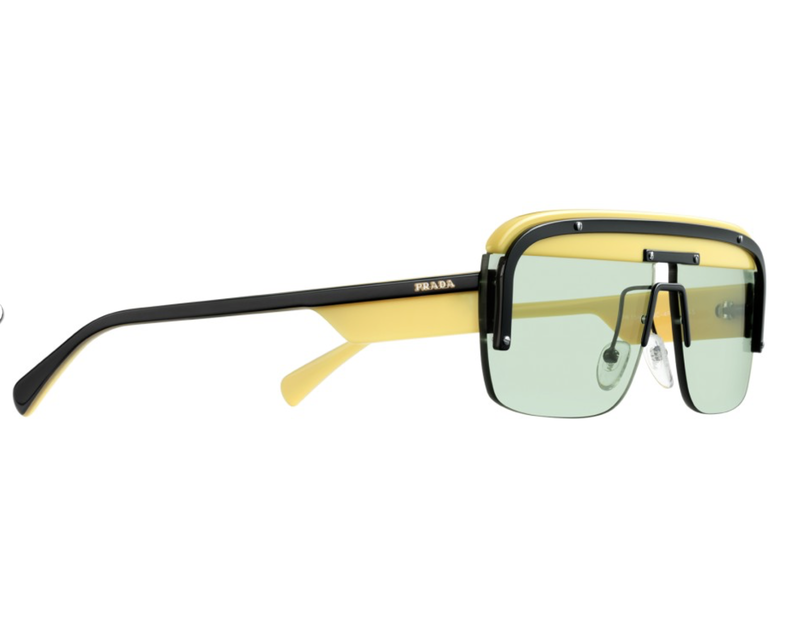 PRADA PRADA MASK SUNGLASSES LEMON/ BLACK