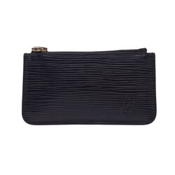 LOUIS VUITTON LOUIS VUITTON EPI LEATHER BLACK POCHETTE CLES COIN POUCH