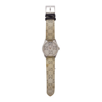 GUCCI GUCCI G-TIMELESS HOLO STRAP WATCH 38MM