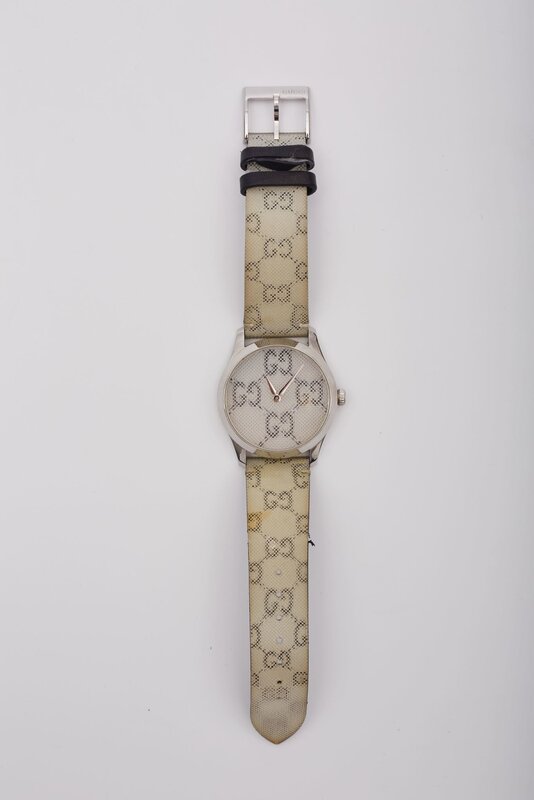 GUCCI GUCCI G-TIMELESS HOLO STRAP WATCH 38MM