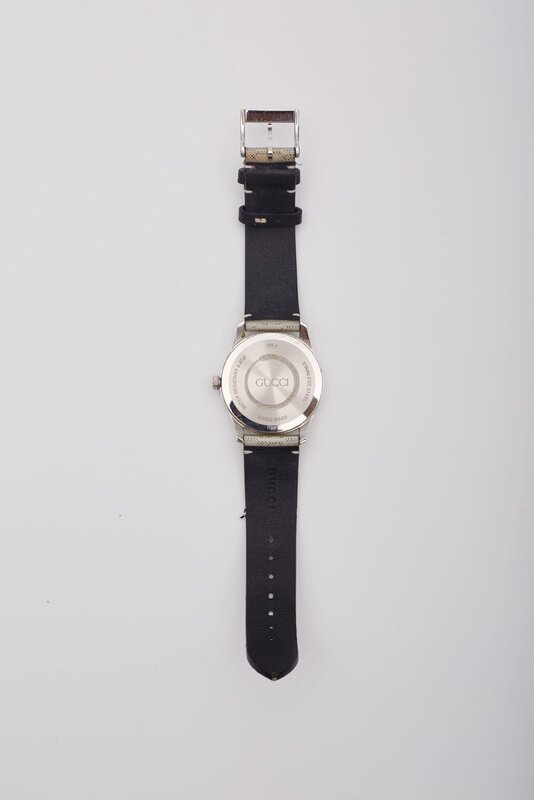 GUCCI GUCCI G-TIMELESS HOLO STRAP WATCH 38MM