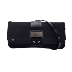 CHRISTIAN DIOR DIOR BLACK SATIN PATENT GALLIANO STREET CHIC CROSSBODY BAG ULTRA RARE