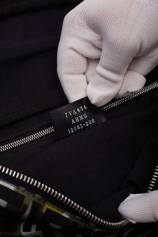FENDI FENDI NYLON CAMOUFF BLACK GREEN BELT BAG