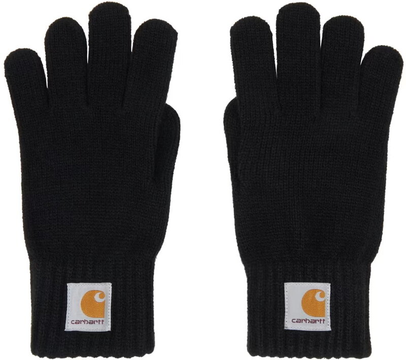 CARHARTT WORK IN PROGRESS CARHARTT WORK IN PROGRESS BLACK WATCH GLOVES XL