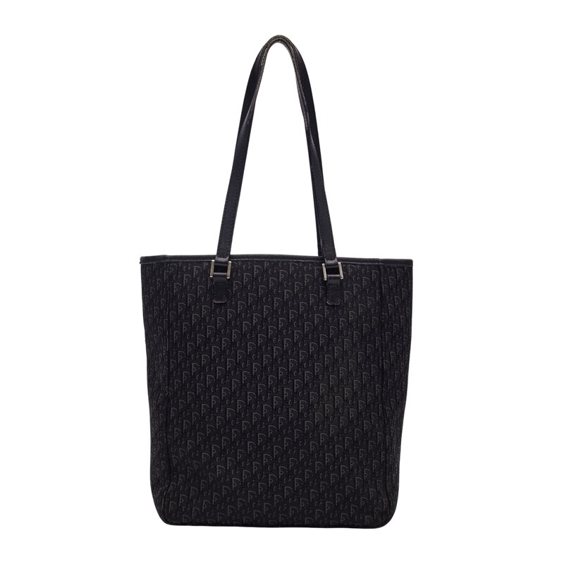CHRISTIAN DIOR DIOR BLACK MONOGRAM DIORISSIMO TOTE BAG