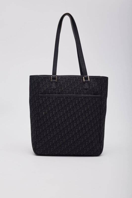 CHRISTIAN DIOR DIOR BLACK MONOGRAM DIORISSIMO TOTE BAG