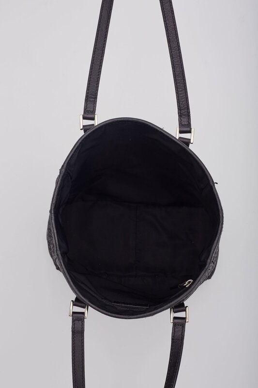 CHRISTIAN DIOR DIOR BLACK MONOGRAM DIORISSIMO TOTE BAG