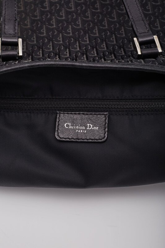 CHRISTIAN DIOR DIOR BLACK MONOGRAM DIORISSIMO TOTE BAG