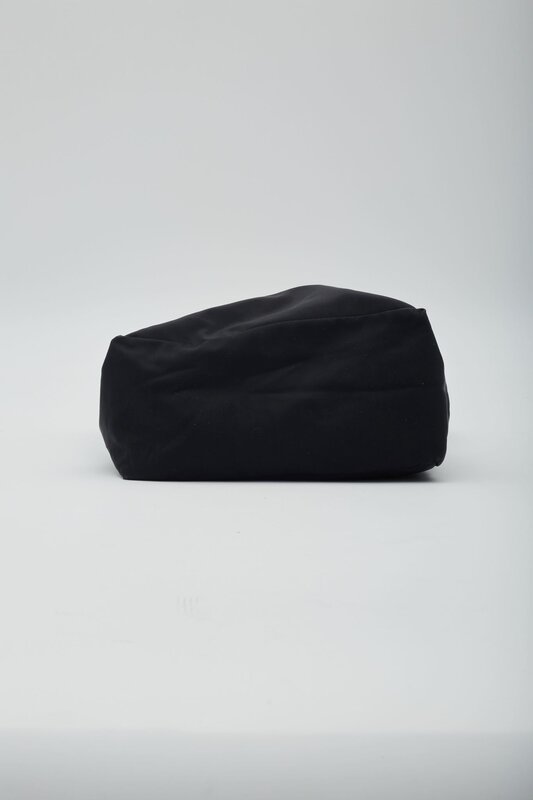 BOTTEGA VENETA BOTTEGA VENETA VINTAGE BLACK CAMPANA SHOPPER MINI TOTE BAG