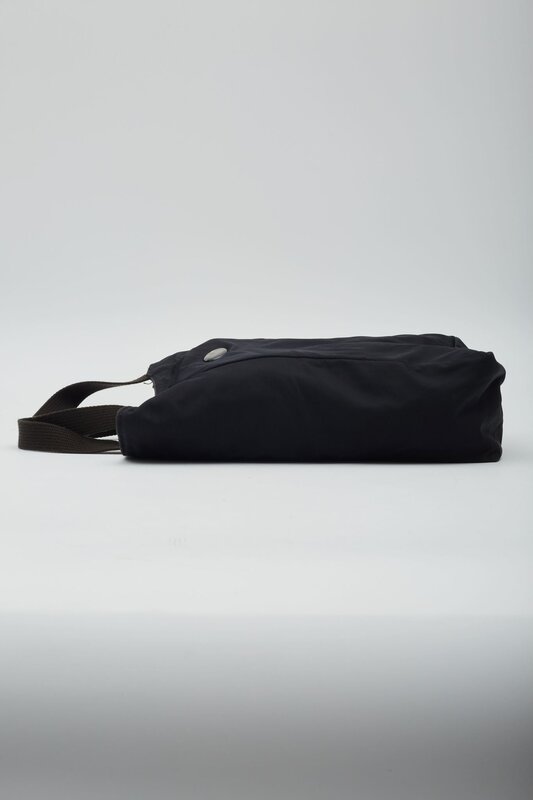 BOTTEGA VENETA BOTTEGA VENETA VINTAGE BLACK CAMPANA SHOPPER MINI TOTE BAG