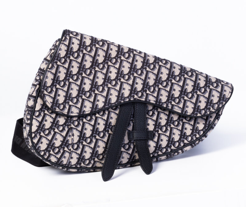 CHRISTIAN DIOR DIOR KIM JONES OBLIQUE CROSSBODY SADDLE BAG 2018