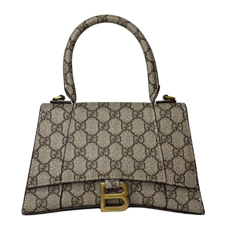 GUCCI X BALENCIAGA BALENCIAGA X GUCCI GG HOURGLASS HACKER HANDBAG SMALL