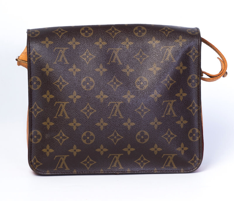 LOUIS VUITTON LOUIS VUITTON VINTAGE MONOGRAM CARTOUCHIÈRE MM CROSBODY BAG